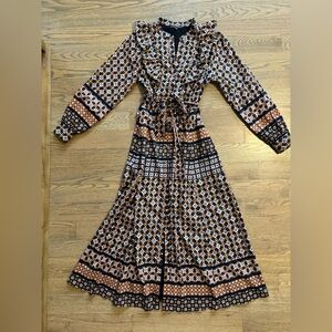 CABALLERO Collection Faye Autumn Tile Maxi Dress